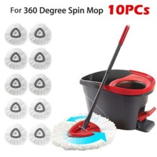 10x Replacement Microfiber Mop HEAD For O-Cedar Spin Mop Easy Clean Wring Refill
