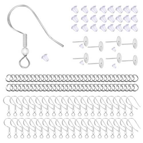 Earring Making Supplies Kit - 144 Headpins, 144 Ear Wires, One Step Looper Tool For DIY Jewelry