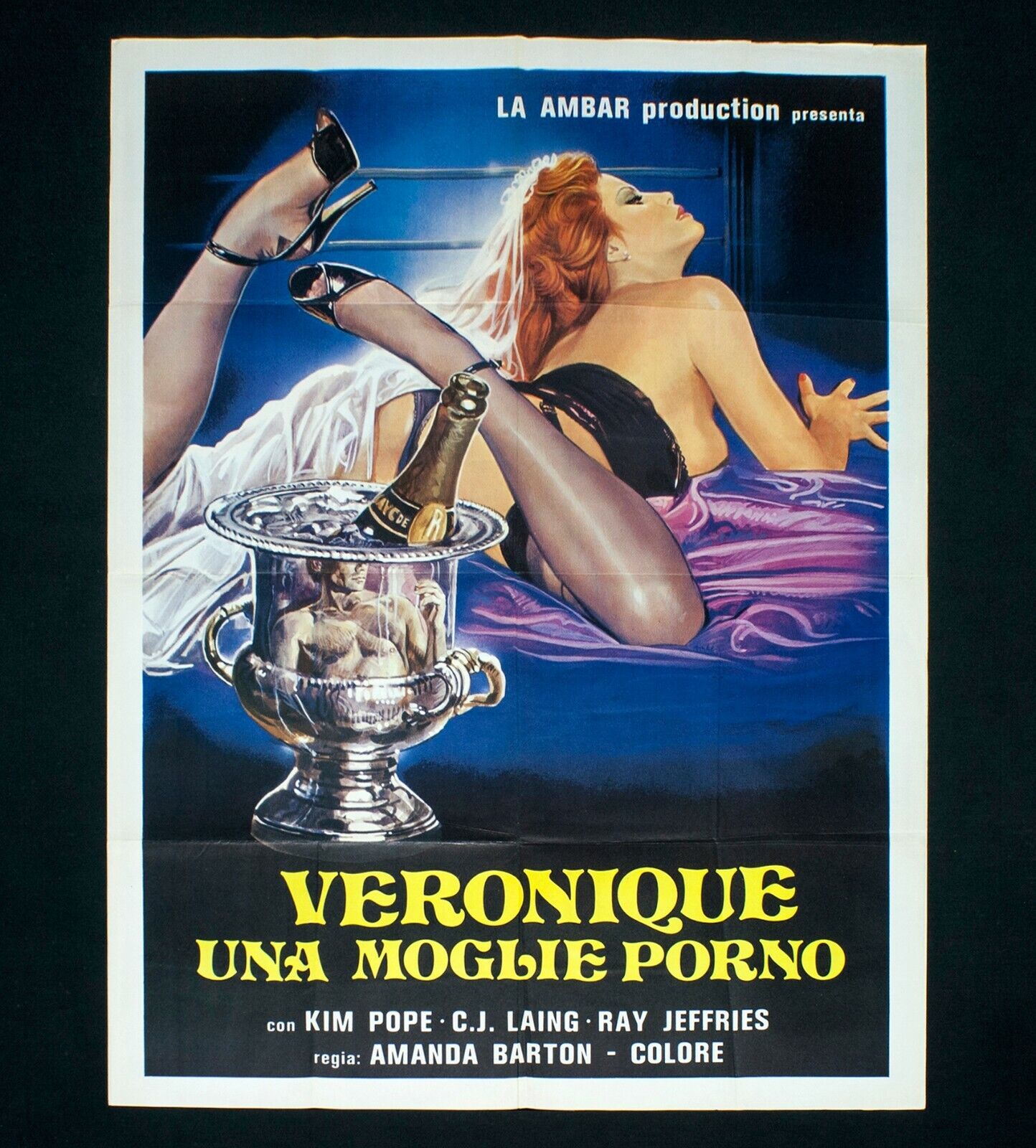 VERONIQUE UNA MOGLIE PORNO manifesto poster Kim Pope Porn Xxx Champagne D79 eBay