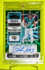 Parker Washington MINT 2023 Contenders Rookie Ticket SUNBURST PRIZM RC Auto 