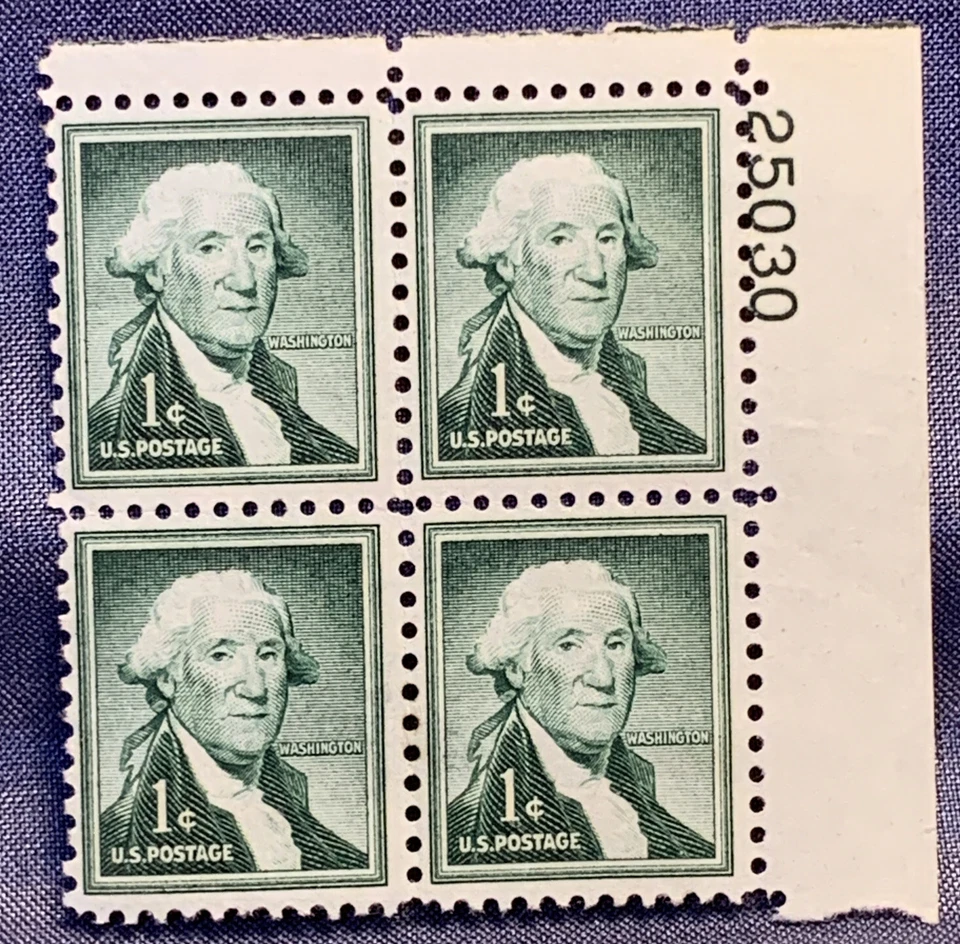 1 cent Washington Green Stamp unused - Image 2 of 3