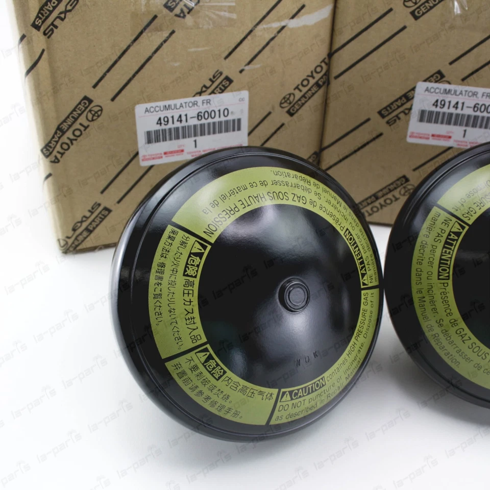 JUEGO DE 4 ACUMULADORES DE SUSPENSIÓN ORIGINALES LEXUS LX470 TOYOTA LAND CRUISER 100 Foto 2 de 4