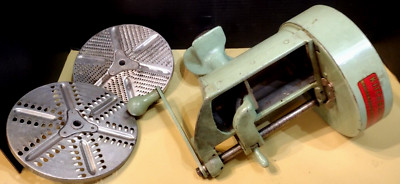 VINTAGE 1930S SUNBEAN KITCHMASTER FOOD SHREDDER   GREEN IN SUPER CONDITION