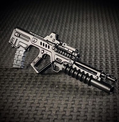 1:12 Tavor w/ Launcher For G.I. Joe Classified Stalker Mezco 6  Weapons 259BK