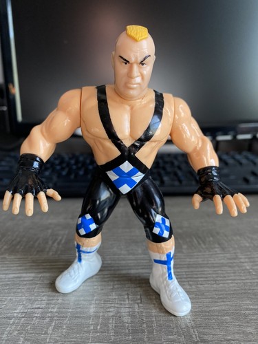 VERY RARE NEAR MINT WWF Hasbro Ludwig Borga Green ...
