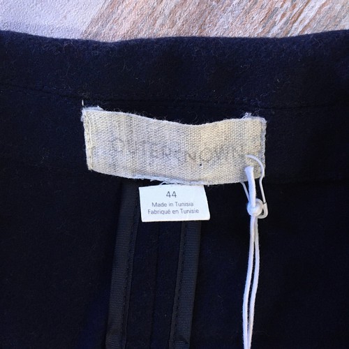 NWT $398 Outerknown Mens Blazer Jacket Navy Blue Sz 44 Italian Wool - Picture 7 of 15