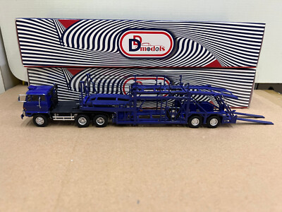 DD Model 1:64 Scale Diecast Metal Car Fuso FV High Cab Tractor Truck Model Blue