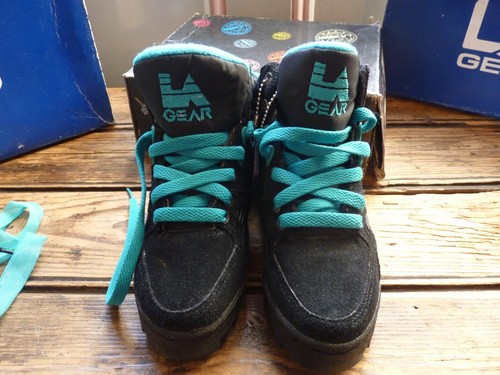 NOS UNWORN VINTAGE RETRO BOXED 1992 LA GEAR STREET TROOPER TRAINERS SIZE 12 KIDS - Picture 6 of 14