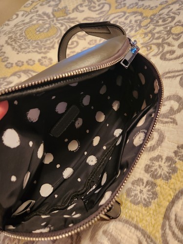 Melie Bianco Vegan Faux Gray Leather Fannie Pack Pouch Crossbody Handbag Purse - Picture 4 of 9