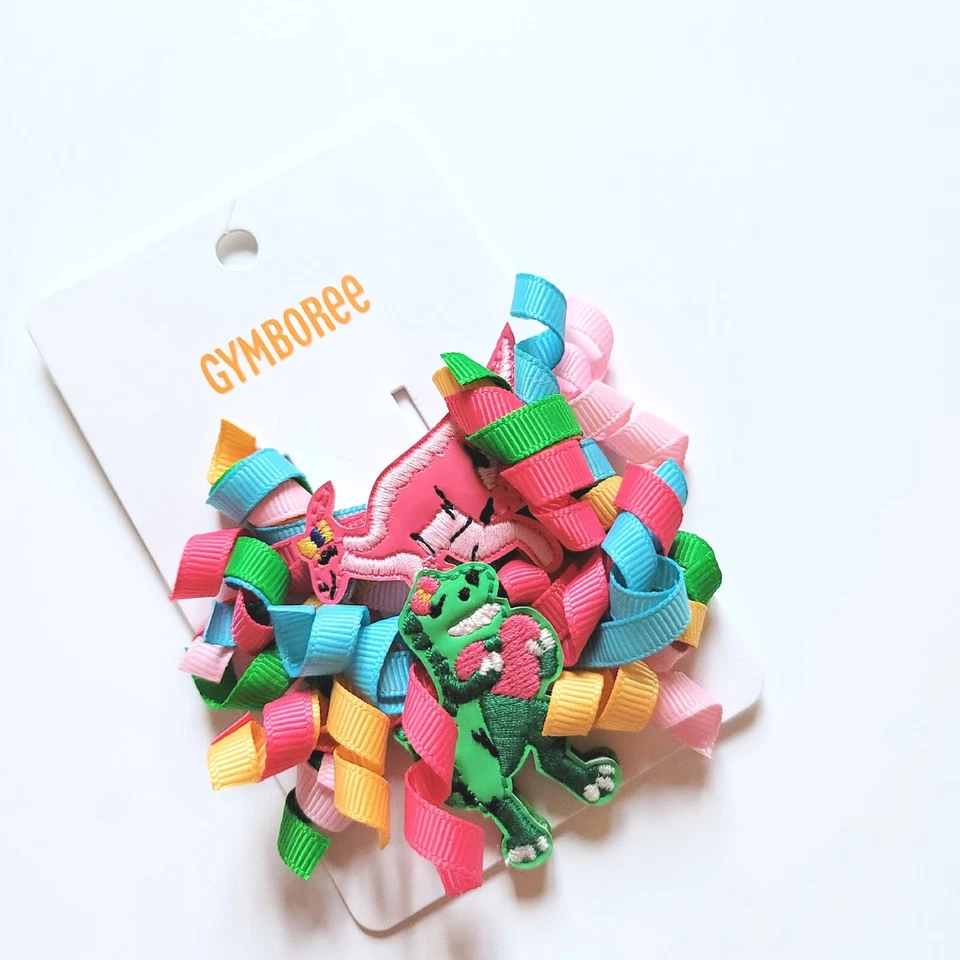 Gymboree Dino Mite Dinosaur Curlies Curly Barrette Set NWT 2022 - Image 2 of 2