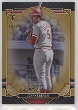 2022 Topps Triple Threads Gold 14/99 Johnny Bench #92 HOF ni4