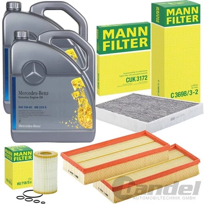MANN INSPEKTIONSPAKET+5W40 ÖL passend für MERCEDES E KLASSE W/S 211 CLS C219 - Bild 1 von 4