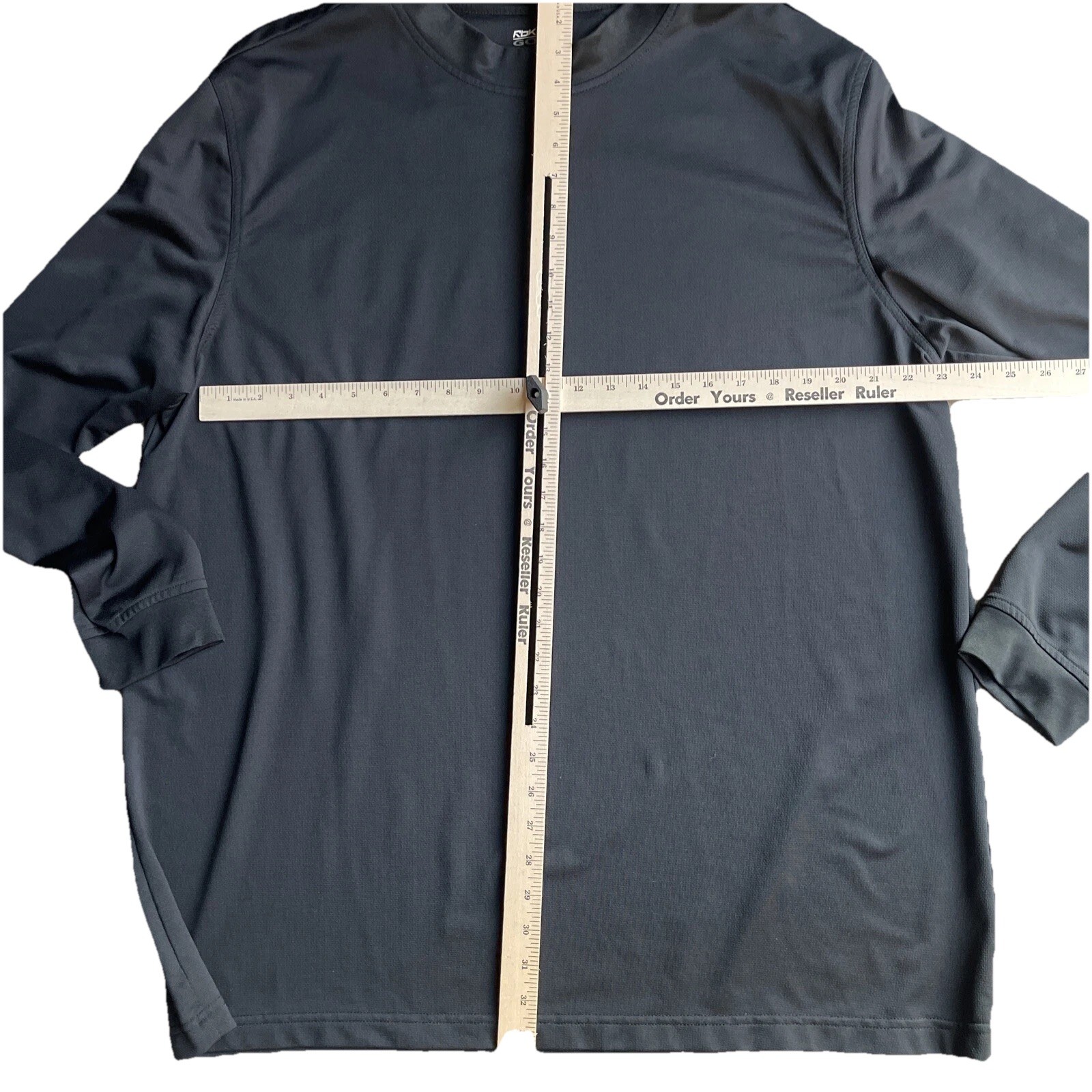 Reebok Mens Golfing Basic T-Shirt, Black, XX-Large thumbnail 3