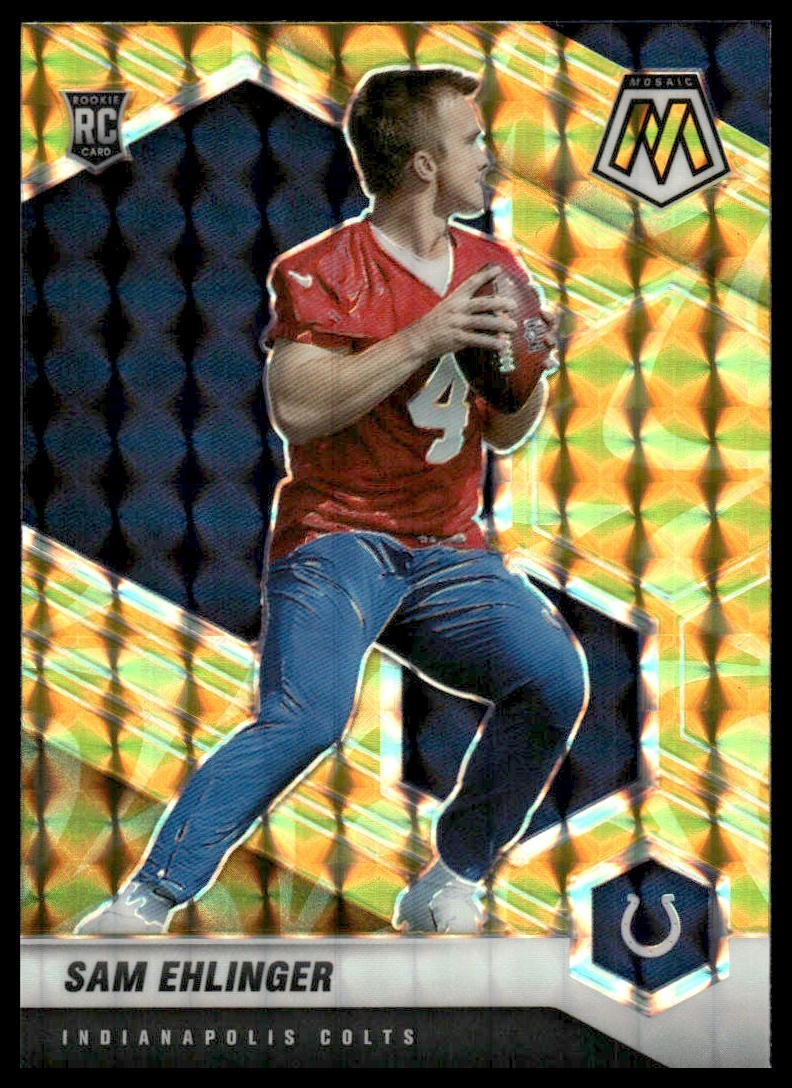 Sam Ehlinger Panini Mosaic #372 Yellow Reactive