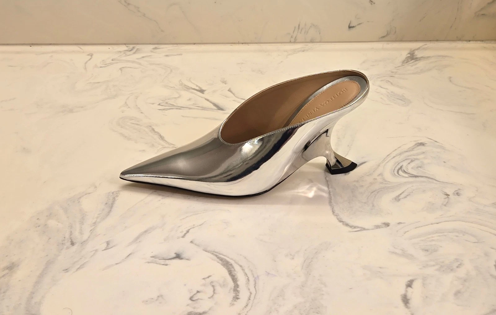Bottega Veneta — New! Bottega Veneta 'Rocket' Metallic Pumps Womens 6.5 US 36.5 Eur. MSRP $1600