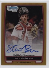 2012 Bowman Draft Chrome Picks Gold Refractor 7/50 Steve Bean #BCA-SB Auto p8v