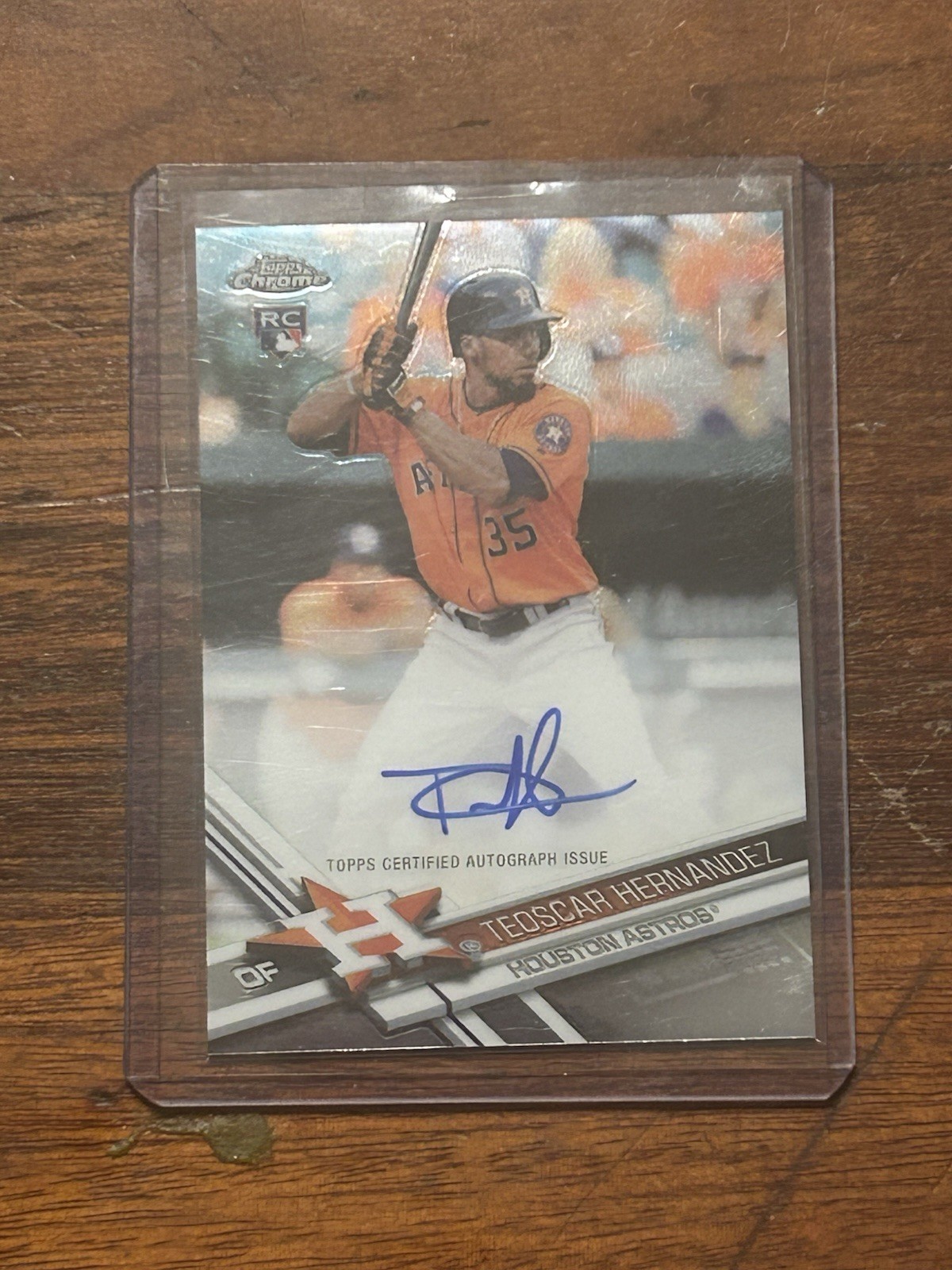 Teoscar Hernandez 2017 Topps Chrome #RA-TH Rookie Autograph Auto