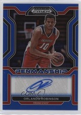 2022 Prizm Draft Picks College Penmanship Blue /149 Orlando Robinson Auto 1c9a