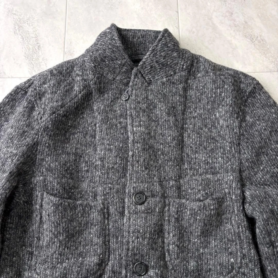 Engineered Garments Melange Mohair Knit Blouson Jacket USA M Gray F/S - Image 3 of 4