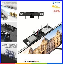 Soundbar Mount TV Top Shelf Steel 15 lb Capacity No Drilling Cable Management