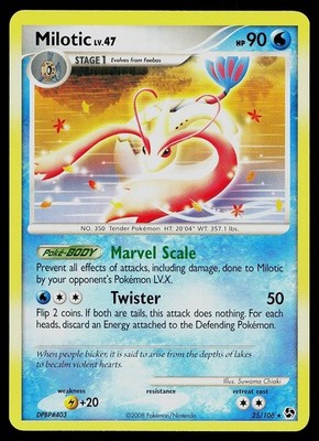Pokemon Card - Milotic Great Encounters 25/106 Rare