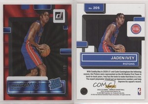 2022-23 Panini Donruss Rated Holo Red Laser /99 Jaden Ivey #205 Rookie RC