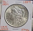 1889 US Morgan Silver Dollar $1 Unc Details Cleaned