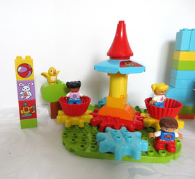 LEGO DUPLO: Lot of 2,  COMPLETE SETS, 10845 FIRST CAROUSEL,  FIRST BRICKS 10848