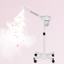 Mobile Facial Steam Machine Adjustable Height Face Skin Care Therapy Equipment