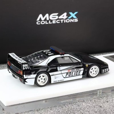SCM M64X 1：64 Ferrari F40 RCPD SCM NFS police car Model Resin