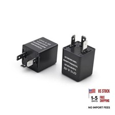 LED Flasher Relay, 2 Pcs LED Turn Signal Flasher CF15 Universal ABS Non