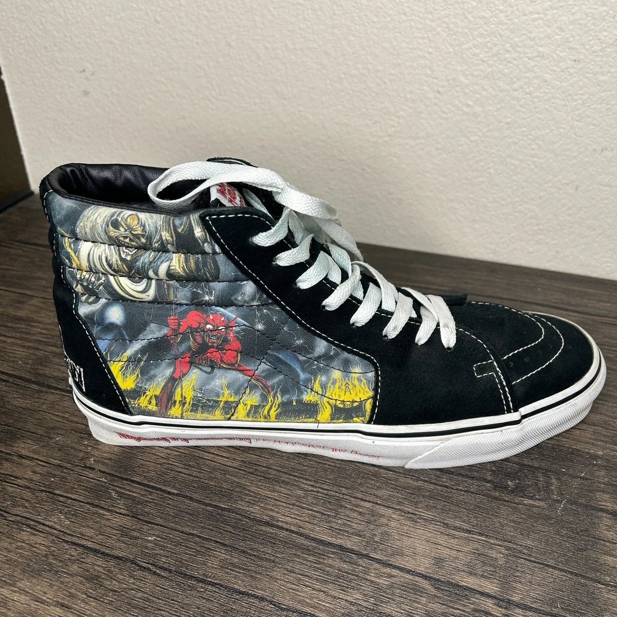 Vans Iron Maiden x Sk8- High Number of the Beast for sale | eBay