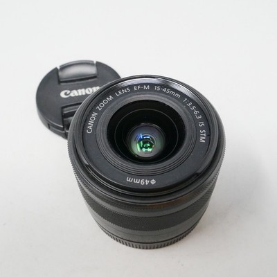 Canon EF-M 15-45mm F/3.5-6.3 IS STM Lens for EOS M M2 M3 -- plus Caps