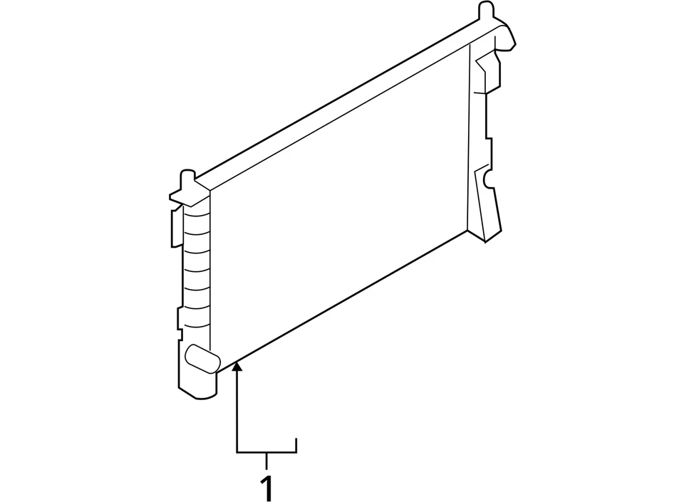 Radiator Without Tow Package Fits 07-15 MKX 2589917 - Изображение 4 из 4