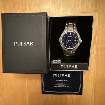 90% New PULSAR WATER RESISTANT ST STeeL V732-x202 NOVEMENT JAPAN 16074O