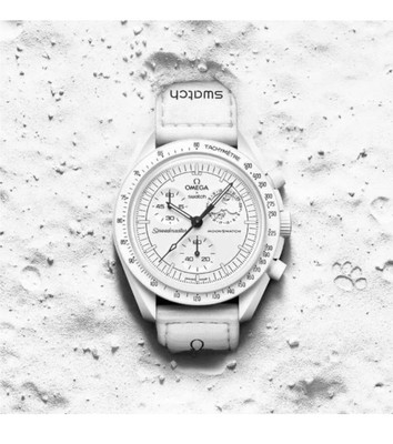 Omega X Swatch BioCeramic MoonSwatch  MISSION TO THE MOONPHASE  SNOOPY (WHITE)