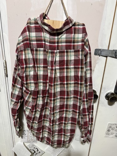 Camisa con botones de algodón orgánico manga larga a cuadros talla grande Patagonia para hombre - Imagen 2 de 3