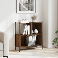 BüCherregal Braun Eichen-Optik 72X28X77,5 Cm Holzwerkstoff Standregal