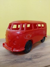 Volkswagen Van Ambulance Vintage Red Molded Plastic VW Toy