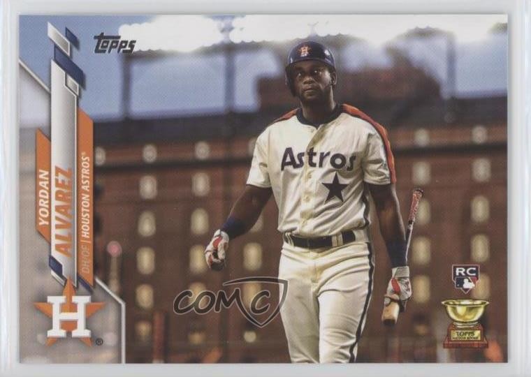 2020 Topps Photo Variation SP (White Jersey) Yordan Alvarez #276 Rookie RC 04xc