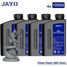 JAYO 4KG 3D Printer Resin 405nm UV Water Washable ABS-Like Dark Grey 1KG/SET