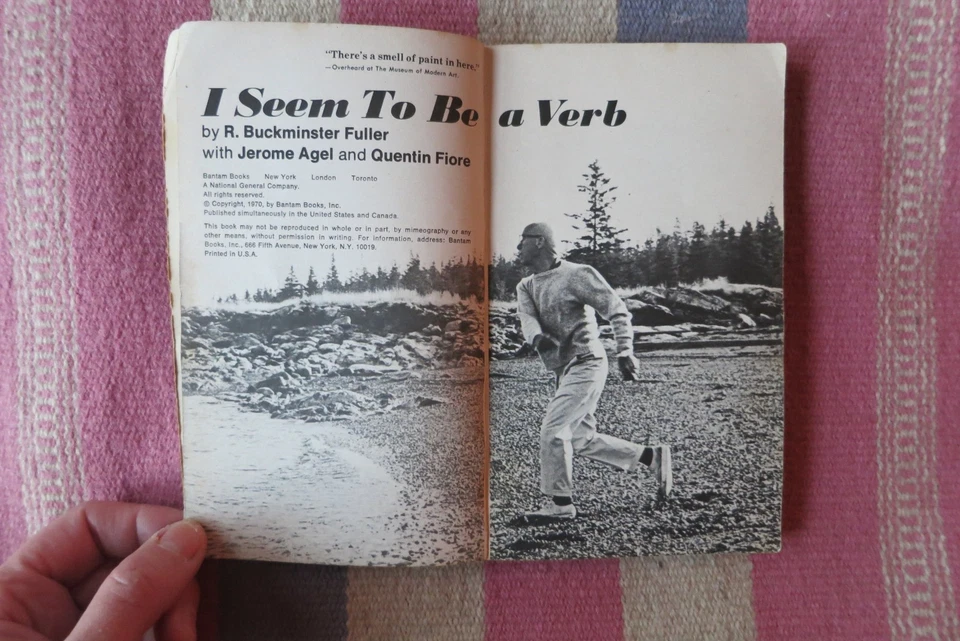Vintage Bantam PB ~I SEEM TO BE A VERB R. Buckminster Fuller 1970 First Edition - Image 4 of 4