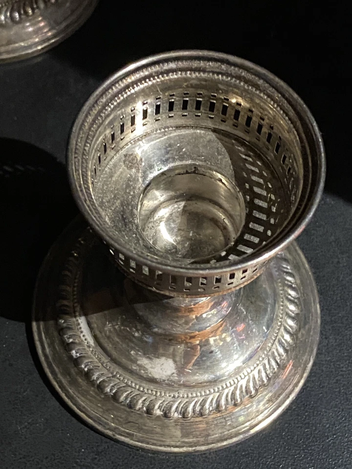 Juego de candelabros eduardianos de ley Foto 4 de 4