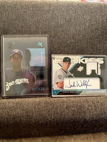 2003 SPX JOSH WILLINGHAM RC AUTOGRAPH JERSEY #D 137/1224 SP MARLINS Rickie Weeks
