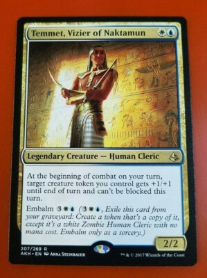 1x Temmet, Vizier of Naktamun | Amonkhet | MTG Magic Cards