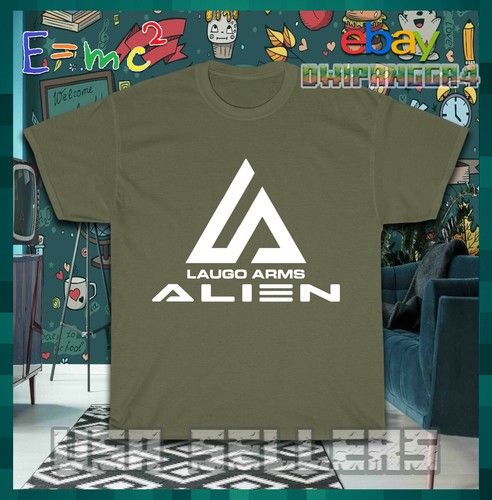 Nueva Camiseta Laugo Arms Logo Alien Para Hombre Camiseta American Davis34 Camiseta - Imagen 4 de 27
