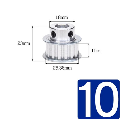 XL 16 dientes correa de distribución polea diámetro de rueda síncrono 4-17 mm para correa de 10 mm de ancho - Imagen 16 de 36