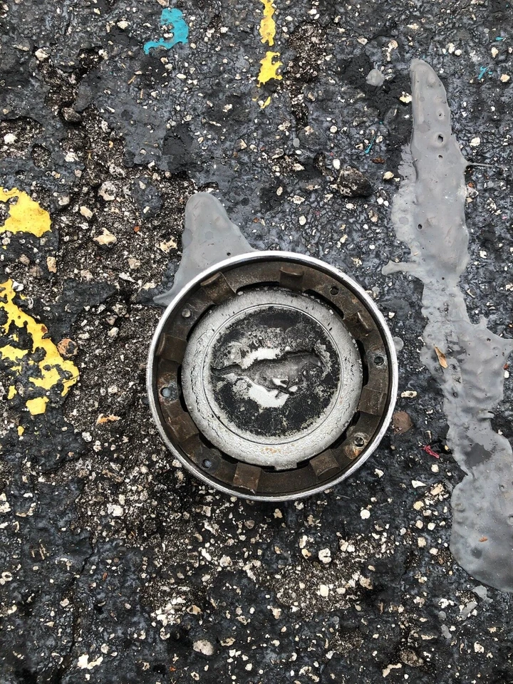 Vintage 1965-1973 Ford Mustang Steering Wheel Horn Cover OEM - Изображение 3 из 3