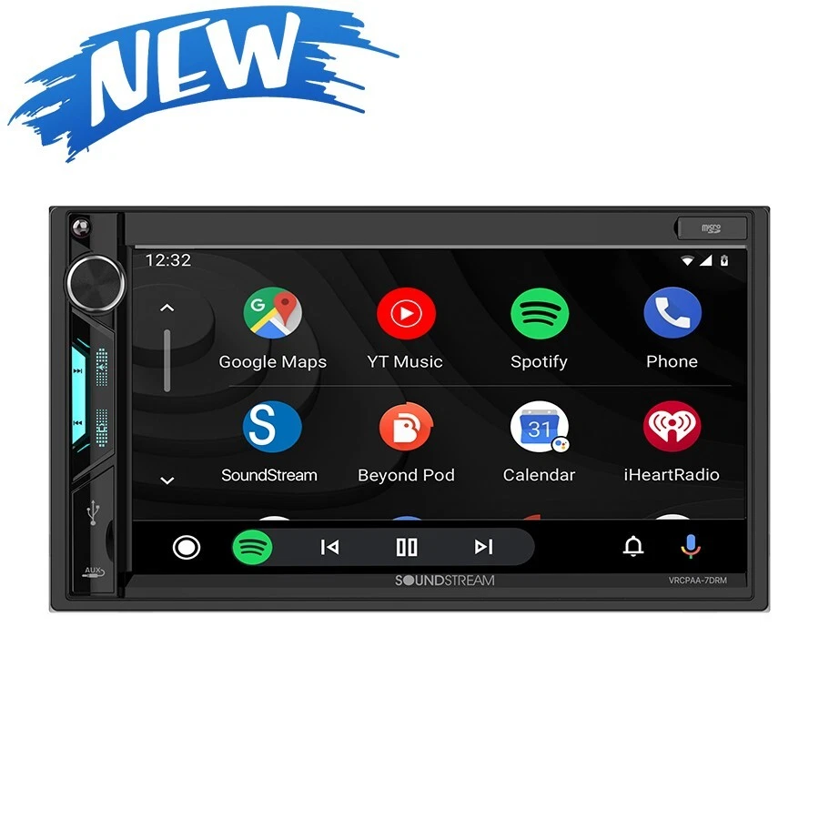 SOUNDSTREAM 7 inch Apple Carplay Double Din Car Stereo Touchscreen Android Auto - Image 3 of 3