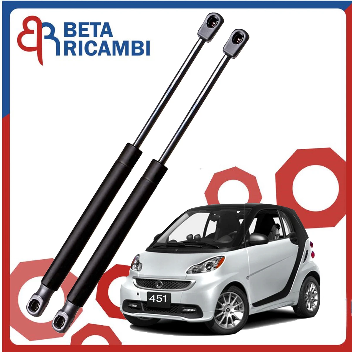 Asta Portellone Per Smart Fortwo City 450 Coupé 1998-2007 - Ricambio Per Bagagliaio, Numero OEM 113000013